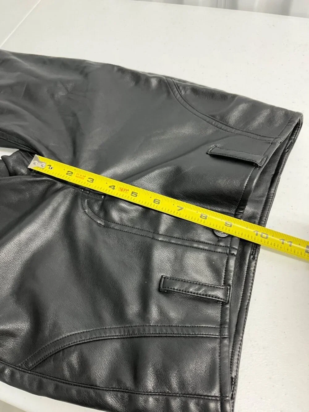 We The Free People‎ Level Up Faux Leather Slit Bootcut Pants Size 25